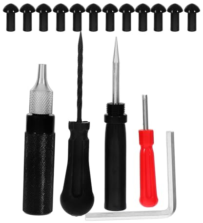 GALPADA Kit de Reparación de Neumáticos 1 Set de Herramientas Material Abs Confiable y Portabilidad Conveniente para Motocicleta y Vehículo Eléctrico para Coche