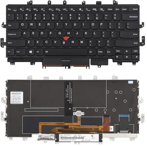 Piezas de Repuesto para computadora porttil de PC Teclado retroiluminado para portátil versión Estadounidense con Puntero para Lenovo ThinkPad X1 Yoga 1ST 00PA042 Accesorios