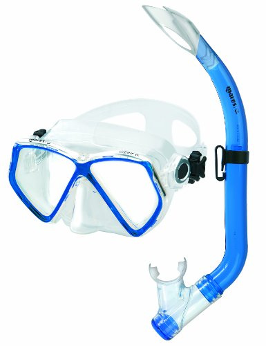 Mares Barn Mask Plus snorkel set Zephir Junior dykmask, blå/klar, en storlek