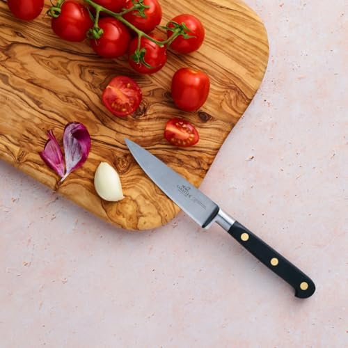 Sabatier Ideal Allkniv, 100% Smidd, 10 Cm, Blad I Rostfritt Stål Och Nitar I Mässing, Perfekt För Precisionsarbete Som Att Skala, Skära Och Ansa Frukt Och Grönsaker, Tillverkad I Frankrike