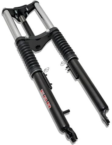 Forcella sportiva EBR - Forcella anteriore - Forcella ammortizzata nera per ciclomotore SACHS/HERCULES