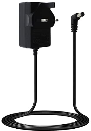 Paxanpax 3-Pin UK Mains Plug Vacuum Cleaner Battery Charger for Shark Duo Clean 28.8V, 800mA Series, Black