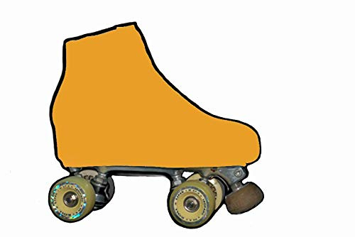 SILVYE - Fundas Cubre Patines para Patinaje ARTÍSTICO Gama Naranja (Naranja MERIGOLD, Talla M)