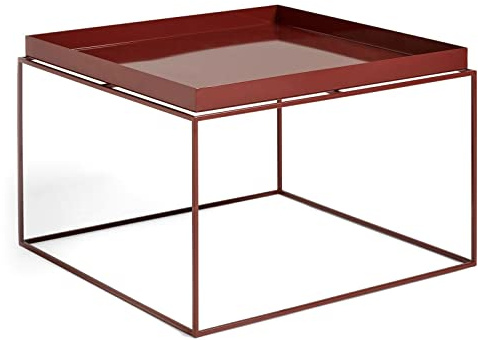 Hay Tray Table Large Beistelltisch, Stahl, Chocolate HIGH Gloss, 35cm
