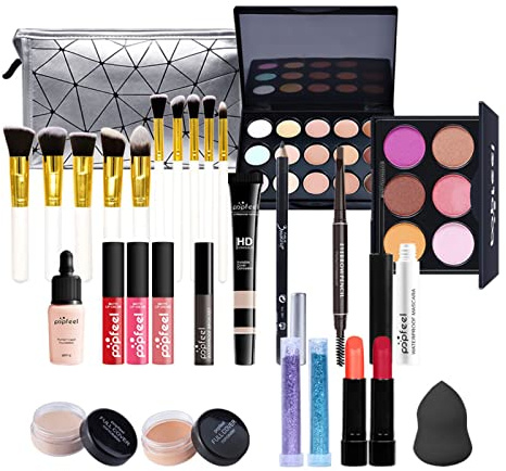 28St Schminkkasten Make-Up Set, Professionelles Kosmetische Schmink Set mit Lidschatten Lippengloss Rouge Concealer Usw, Multifunktions Kosmetik Produkte für Teenager-Mädchen Frauen#2