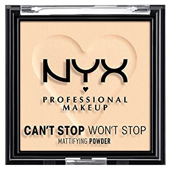 NYX Professional Makeup Can't Stop Won't Stop Mattifying Powder, Matte Finish, Farbton: Fair