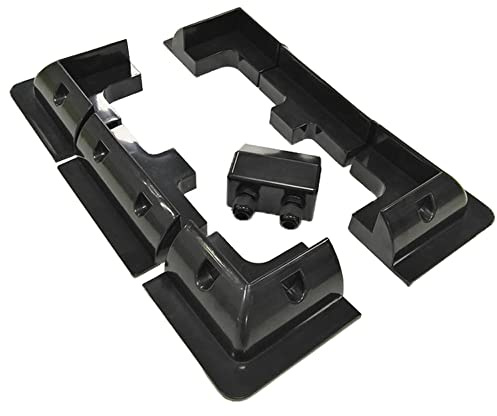 ZONADAH,7 staffe di montaggio angolari in plastica ABS, barche, tetto della casa