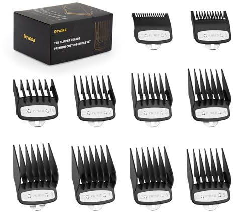 YINKE Trimmer Aufsätze Aufsteckkamm Set für Wahl Haarschneidemaschine Magic Clip Trimmer Rasierer, 10 Schnittlängen sind 1.5mm, 3mm, 4.5mm, 6mm, 10mm, 13mm, 16mm, 19mm, 22mm,25mm(10PC)