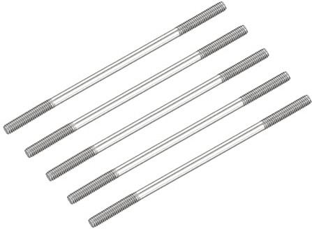 METALLIXITY 5Stk Beidseitige Stiftschraube M4 80mm 304 Edelstahl Stabschraube für Haushalt