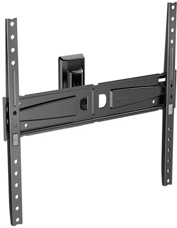 Meliconi FLATSTYLE FTR400, Supporto TV Parete Inclinabile, Staffa per TV a Schermo Piatto da 40 a 65, Attacco VESA 200-300-400, Portata 45 Kg, Made in Italy, Nero