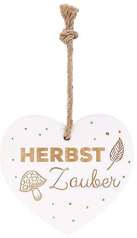 Spruchreif | Herz mit Spruch | Vintage Herz | Shabby Chic Deko | Wanddeko Herz | Holzherz mit Schriftzug | Geschenk Herbst | Türdeko Herbst | Herbst Dekoration | Holzherz mit Gravur „Herbstzauber“