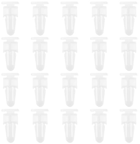 30 st dörrtröskelklämmor 51471928808 kompatibel med 3-serien E36 E46 plastgjutning skyddande trimklämma fästanordning vit