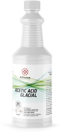 Acetic Acid Glacial Technical - 1 Quart: High Purity Multi-Use Solution for Home & Industrial Applications