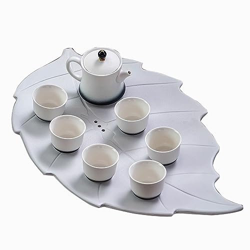 BBAUER Service a Cafe Service a The Tasse Cafe Service à thé créatif en poterie Noire de Style Japonais, Service à thé à Plateau de Couleur Unie pour la Maison(Color:A,Size:)