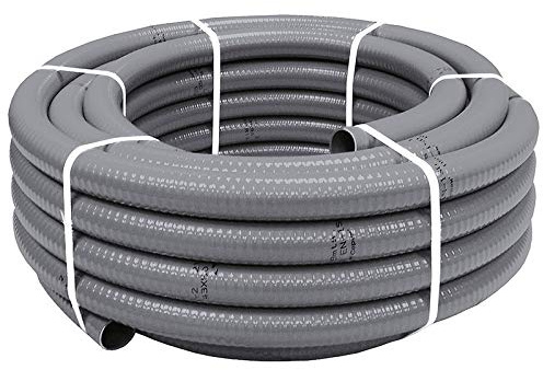 Suinga Tubería PVC Flexible hidrotubo Gris (40mm, 25 metros)