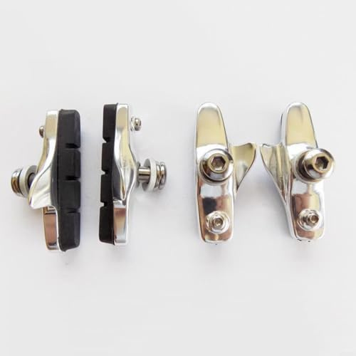 SMZhomeone 2 Pair Road Brake Blocks for PADS Shoes Bike Racing Caliper For Mountain Bike And Rubber+metal