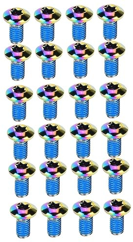 Mipcase 12pcs Mountain Bike Brake Pad Screws Titanium Steel Fit Front Rear Disc Brakes Easy Install