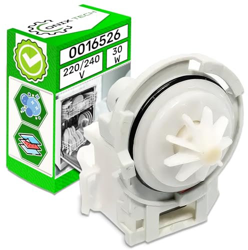 Pompa Lavastoviglie 30W 220V 240V con Codice Originale 00165261 165261 per Bosch per Siemens per Balay per Gorenje per Indesit per Whirlpool - Garanzia di 5 Anni - ONIX TECH