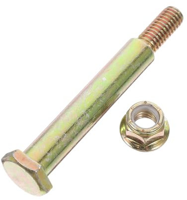 Yardwe 193406 Lawn Mower Rear Wheel Screw Bolt and Locking Nut Set Compatible 532193406 137644 184219 Steel Wheel Axle Bolt for Grass Trimmer Lawn Mower Repair