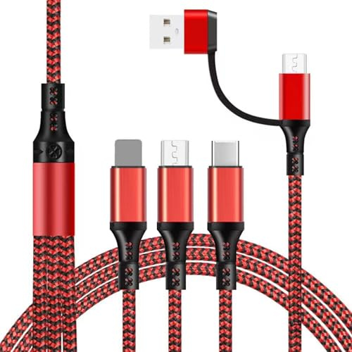 Unillous Multi USB Kabel, Universal Ladekabel 5 in 1 Schnellladekabel Micro USB Typ C Mehrfach Anschlüsse, Multi Ladekabel für Phone Android Galaxy Huawei LG PS4 1.2 M