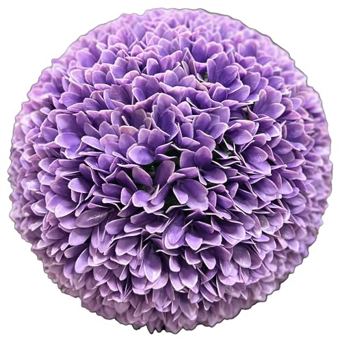 TENAX Dahlia Lilac Bloom Ø 28 cm Lilas, Plante Artificielle en Forme Sphérique, Fleur Type Dahlia, Sphère Décorative pour la Décoration de la Maison et du Jardin, Intérieur et Extérieur