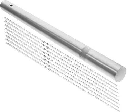 Milisten 1 Lot De Brochettes Plates En Acier Inoxydable Pour Barbecue Pour Grillades De Viande Brochettes De Viande Brochettes De Viande Brochettes De Barbecue Brochettes De Gril Pour