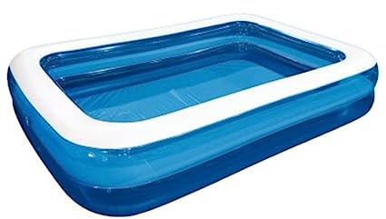GOOPEEG Fiesta Acuática Piscina Familiar Hinchable Rectangular Piscina Hinchable para Jardín Piscina Familiar Centro de Juegos(200 * 150 * 50cm)