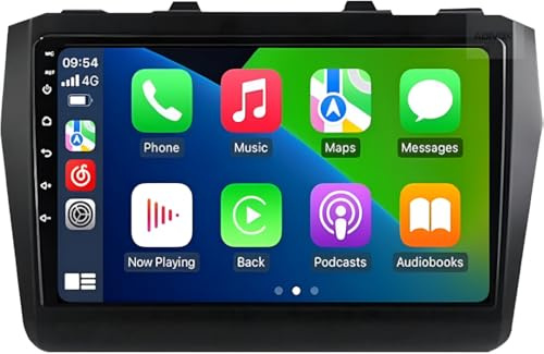 Autoradio Android 14 - Suzuki Swift 2017-2023 CarPlay e Android Auto, display touchscreen CarPlay da 9 pollici, sistema autoradio multimediale wireless HD | Wi-Fi, RDS, DAB+
