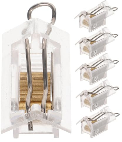 Cabilock 6pcs Blinds Cords Lock Mechanism Blind Clips Repair Parts Reusable Cords Lock for Vertical Window Decor
