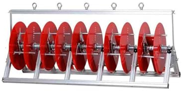 Wire Spool Rack,Foldable Spool Reel Organizer,Cable Reel Holders and Dispensers,Suitable for Electrical Industry Cable Display Storage