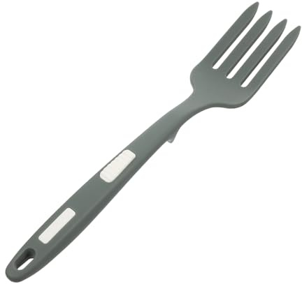UKCOCO Tenedor de Silicona para Cocinar Pasta Ergonómico y Resistente al Calor Reutilizable y Fácil de Limpiar para Spaghetti y Uso Diario Cocina