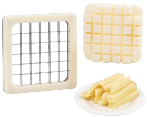 Rismanor 1/2 1/4 3/8 Multi-model universal Replacement Chopper Blade & Pusher Block Set For Commercial Vegetable Cutter Dicer Strip Interchangeable Blade (1/2 inch)