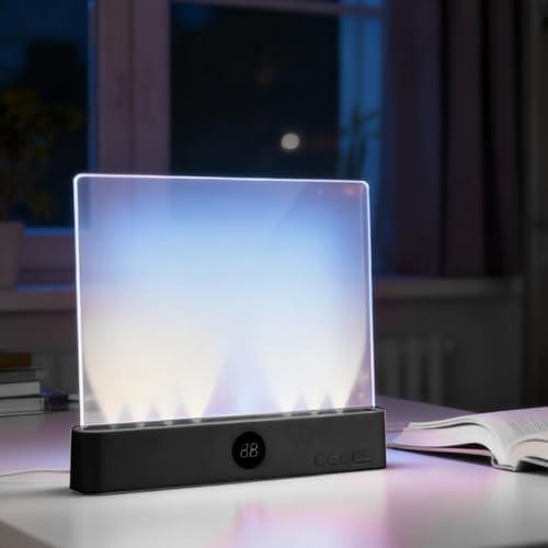 Generisch Smart LED Panel Booklight, Leselampe Buch Mit 3 Farben Und Timer, Multifunktionale Buchlampe Auch Als Nachttischlampe & Nachtlicht, USB Wiederaufladbare Buchlicht Für Nachtlesen Ins Bett