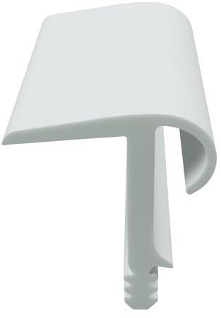 DIWARO® Zimmertür-Dichtung ZT003 | weiß | 5 lfm für Zimmertüren und Innentüren. Zum Schallschutz und abdichten der Tür. Bestehend aus TPE (Thermoplastischen Elastomer)