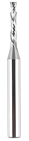 SpeTool Spiralfräsen-Bits Up & Down Kompressions-Bit 1/8 Zoll (3,175 mm) Schneiddurchmesser, 1/4 Zoll Schaft HRC55 Vollhartmetall CNC-Schaftfräser für Holzschnitzerei, Gravur, Schleifen