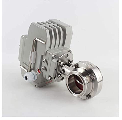 Elektromagnetisches Ventil Edelstahl 304 Sanitäres elektrisches Absperrventil,RegulierungstypO.D19-102mm Klemmverbindung Elektrowerkzeug Ventildeflator (Spezifikation:DN80) (Color : 89m)
