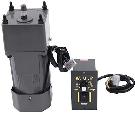 Hohe Drehmomente Einstellbarer Getriebemotoren, 90W 220V Wechselstrom Getriebemotor Elektromotor mit Drehzahlregler Reduzierstück 20K