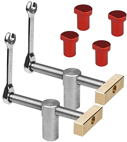 Banco per la lavorazione legno Cane Set di arresto per cani, morsetto per falegnameria carpentiere (19 mm) C