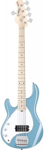 Sterling By Musicman StingRay 5 RAY5 Chopper Blue - Bass 5 Saiten Linkshänder