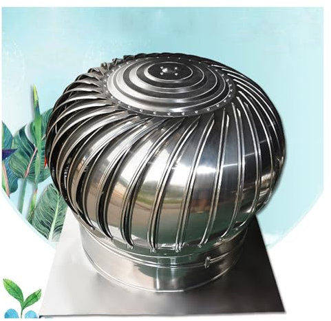 FENGZEQUAN Lüftung Aussenhaube, Lüftungsaufsatz drehbar wählbar, Abluft Lüftungsrohr, für Dunstabzugshaube Klimagerät Oder Trockn,Turbo Schornsteinaufsatz, Edelstahl Dachhaube (Size : 110mm/4.33in)