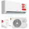 HANTECH Split aire acondicionado H-PRO función de calefacción y refrigeración, filtro de aire, WIFI, material de montaje (18000 BTU blanco)