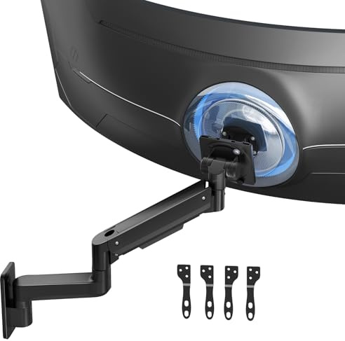 Monitor Wandhalterung für 17-57,Bis 20kg, VESA 200x200, Höhenverstellbar | Gasfeder Monitor Halterung Wand, Neigbar, Schwenkbar,für Homeoffice & Werkstatt, einfache Wandmontage