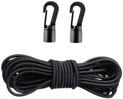 Uonlytech Kayak Bungee Cord Kit Bungee Cords Hooks for Tent Pole Hooks for Kayak Supplies for Outdoor Camping and Boat