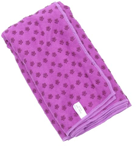 BCOATH Anti-Slip Yoga Blanket with Plum Blossom Dots Lightweight Non-Slip Fitness Mat for Exercise and Yoga Enthusiasts Purple