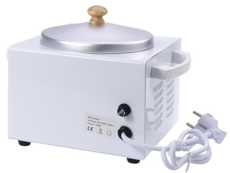Vaguelly Einzeltopf Wachsheizung Paraffin Wachsmaschine Große Größe Mit Deckel Vollmetall Für Professionelle Enthaarung Salon Temperaturregelung