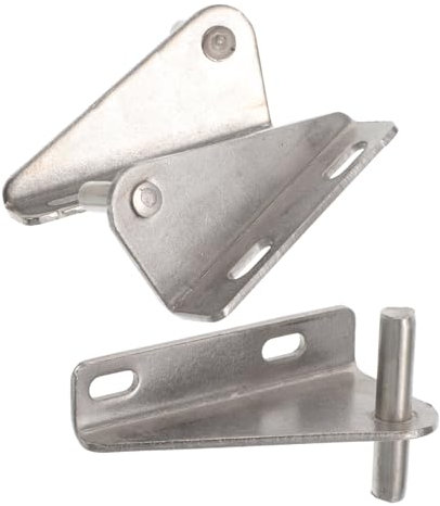 UKCOCO 3pcs Commercial Fridge Freezer Door Hinges Stainless Steel Chest Freezer Plastic Hinge Replacement Kit for Small Industrial Refrigerators with 28mm Pivot Distance