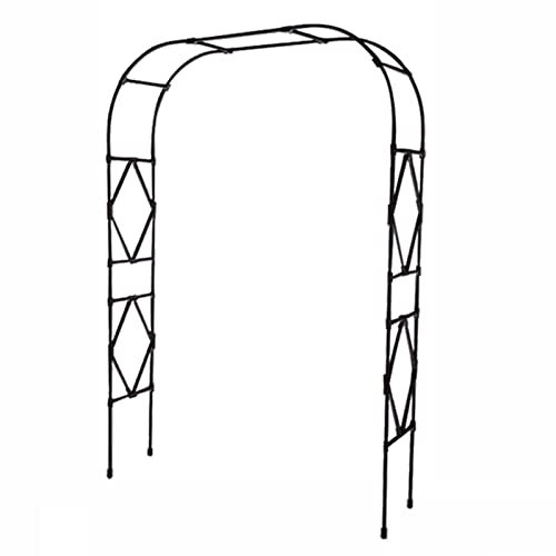 Arche de jardin en métal pour plantes grimpantes, décoration de fête de mariage, portail d'entrée de 120 à 149 cm de large, cadre de pergola d'extérieur durable, portail de jardin décoratif
