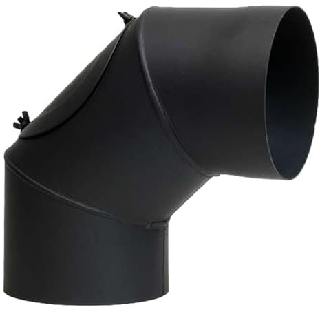 HARK Rauchrohrbogen Ø 130 mm 90° - Graphit