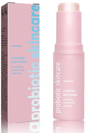 Rosehip Eye Stick, Hydrating Multi Eye Balm for Dark Circles and Puffiness, Rosehip Eye Cream Fades Fine Lines and Skin, Moisturises and Tightens the Skin Around the Eyes (1 Piece, 3G)