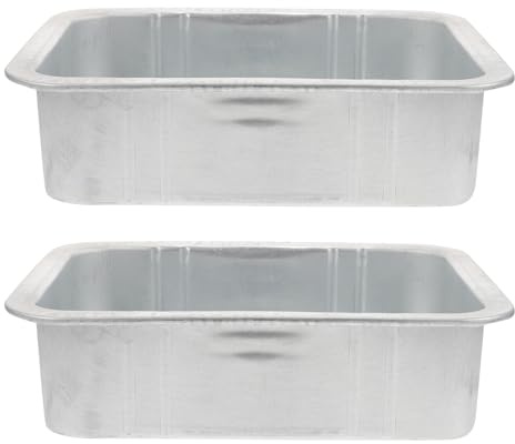 Alipis 2 Pezzi Vaschetta Raccolta Olio Auto in Leggera e Portatile per Scarico e Pulizia Motore Resistente e Facile da Pulire